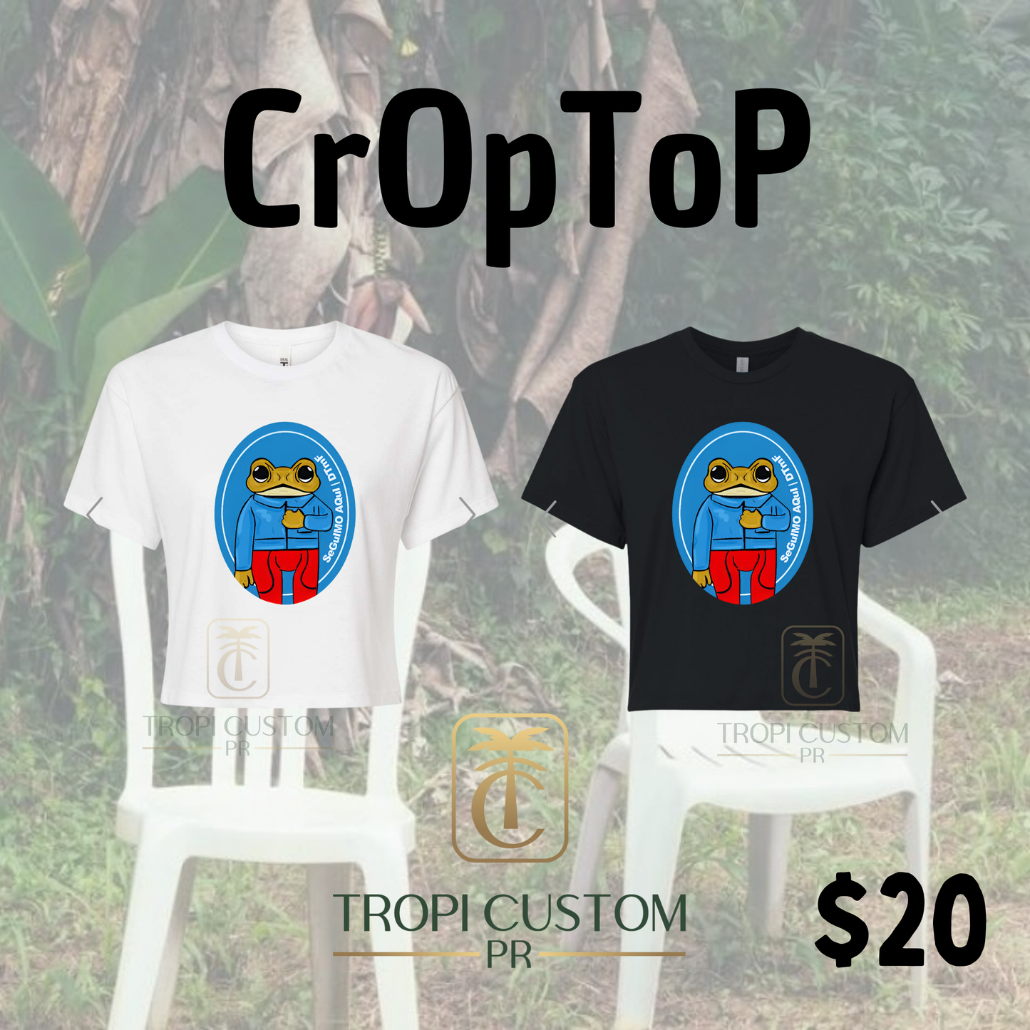 Concho Azul CropTop