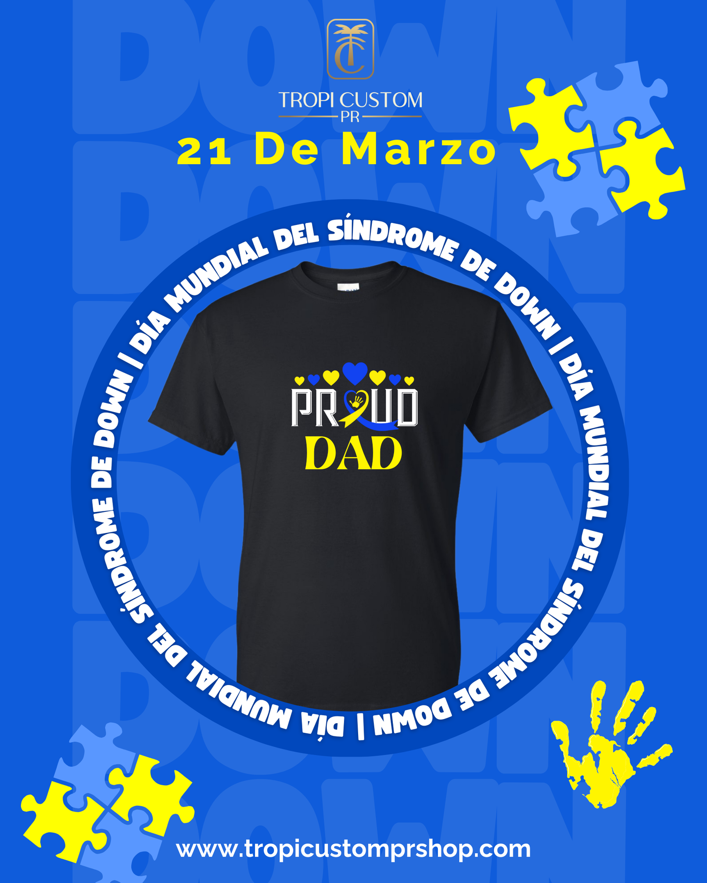 Proud DAD Down Syndrome Shirt